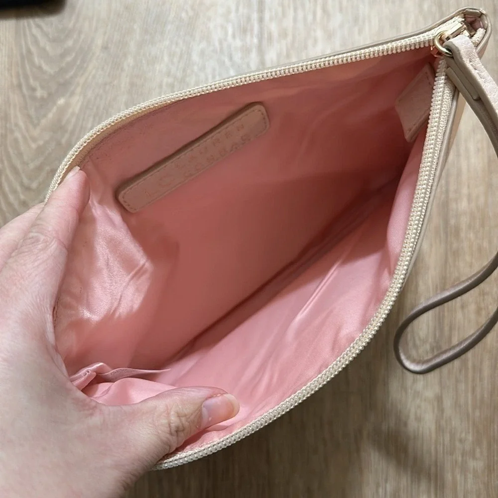 LC LAUREN CONRAD | Blush Fox and Black Penguin Wristlet Grab‎ & Go Pouch Bundle